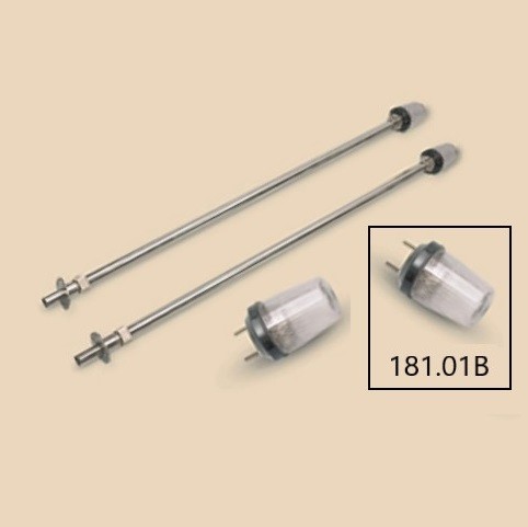 Art. 180.01 Asta luminosa retrattile in acciaio inox lucidato