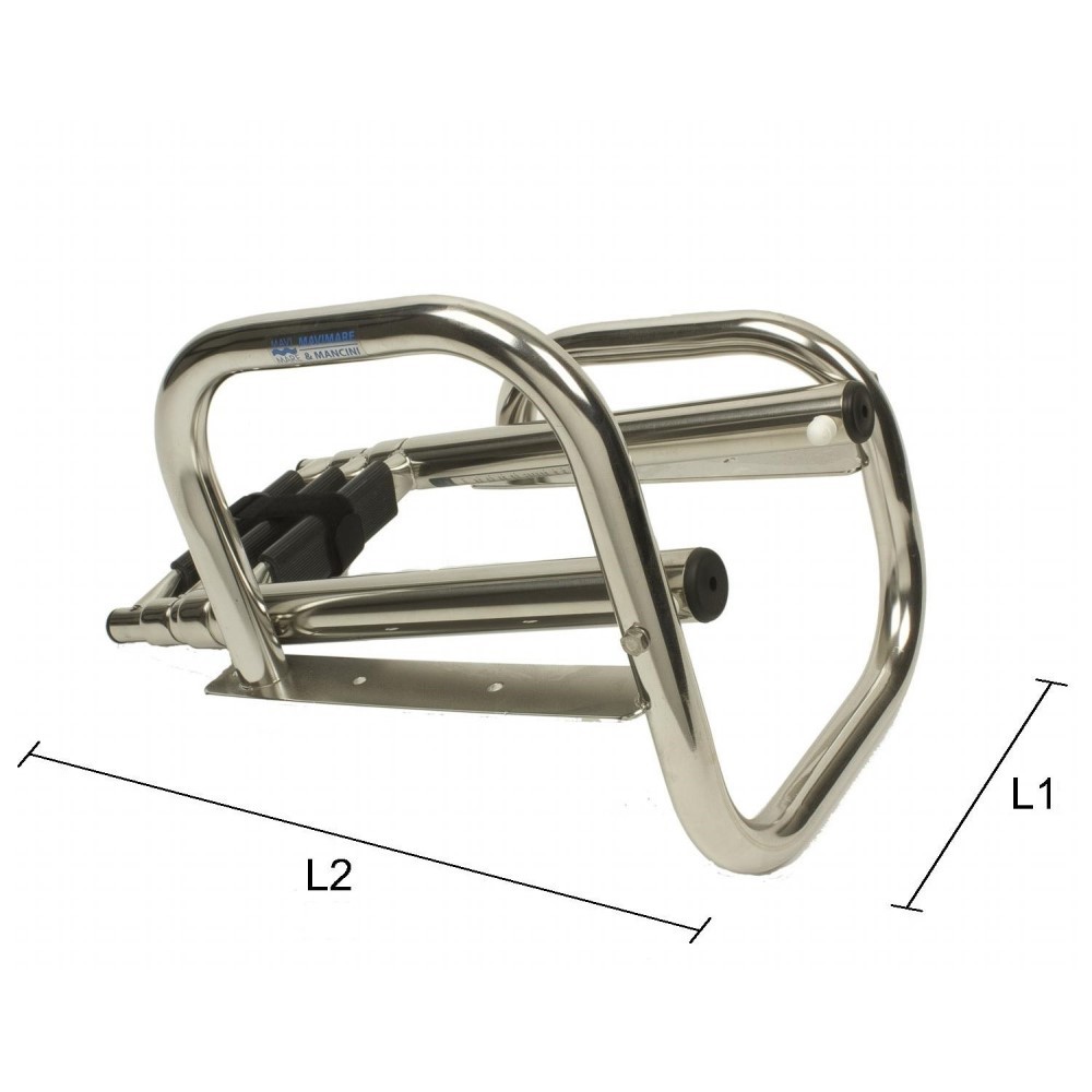 Art. 141.42 Stainless steel 316 boarding ladder 3 steps