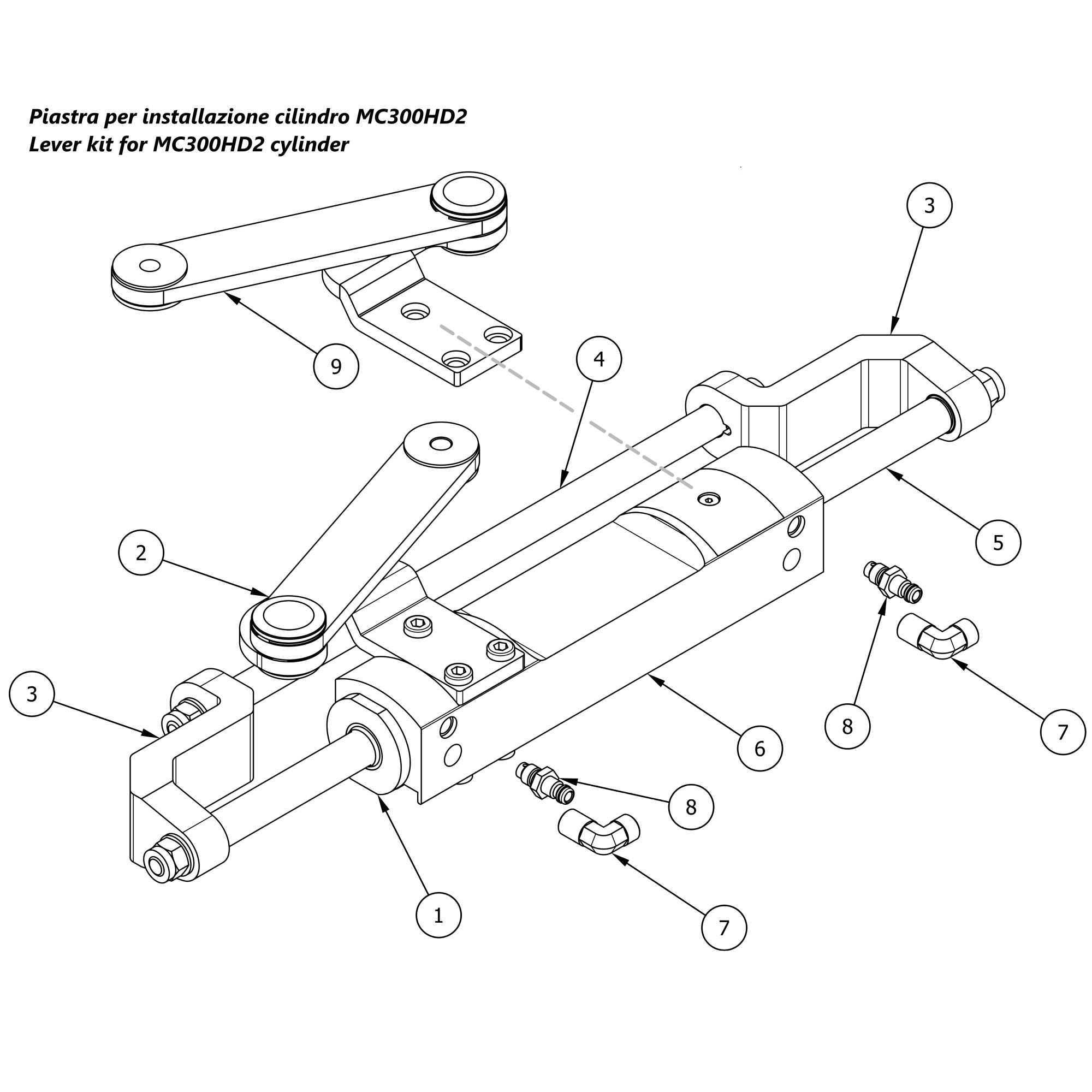 Art. 00.0003.00 Parti di ricambio Cilindro MC300HD